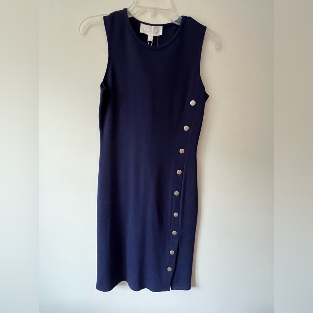 Superfoxx Anaise Button Detail Ponte Knit Dress
